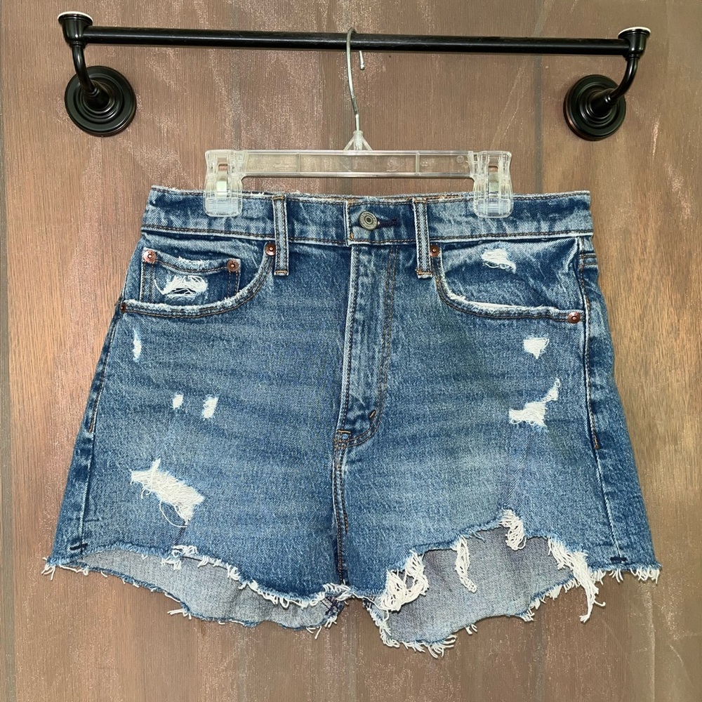 Abercrombie and Fitch Curve Love The Mom Short High Rise Size 27/4